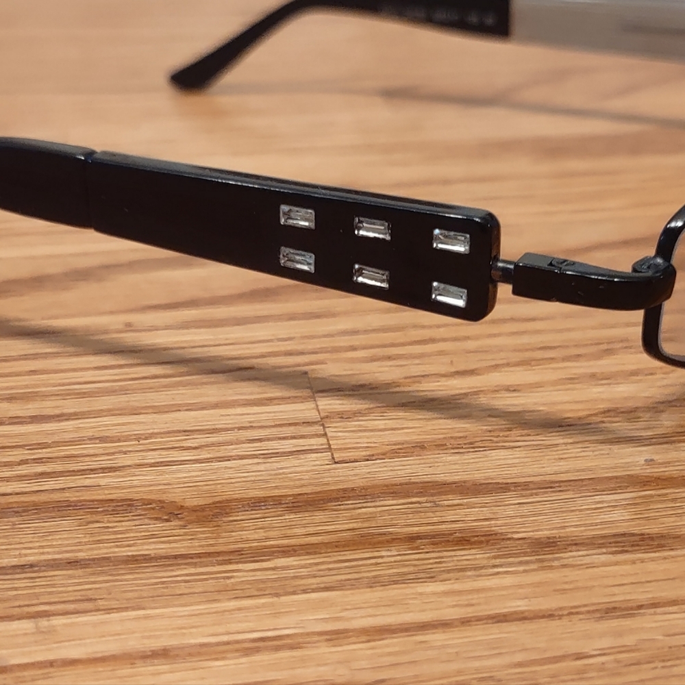 Stylish Black Rectangular Glasses 2 Interchangeab… - image 5